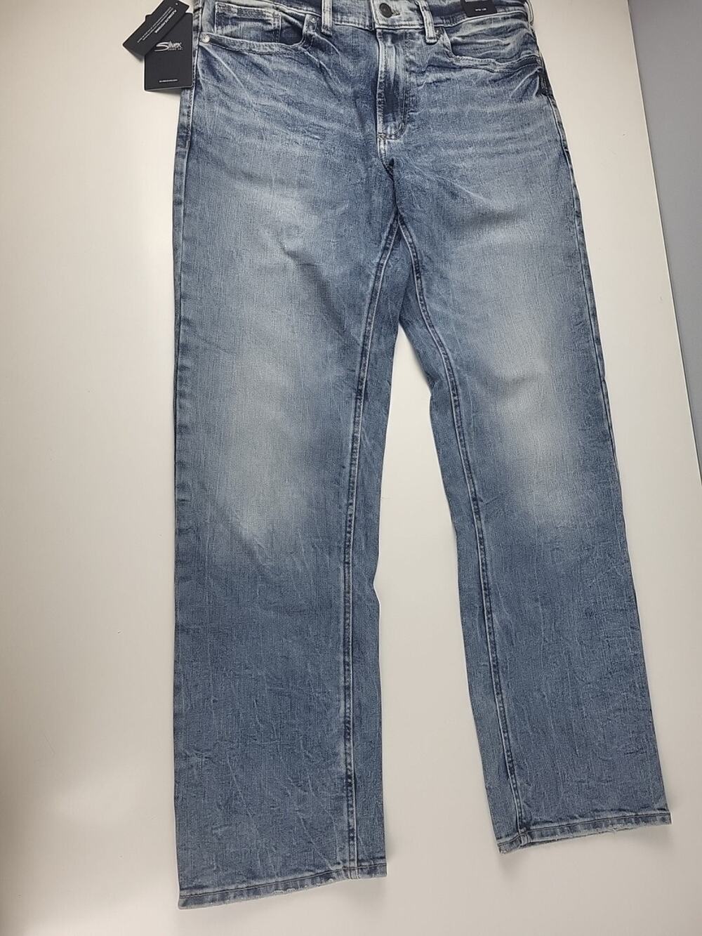 Silver Jeans Mens W33 x L30 Grayson Classic Fit Straight Leg Blue Denim
